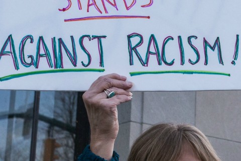 anti-racism sign